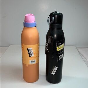 New! Owala 24oz FreeSip TWIST Stainless Steel Water Bottle - PAIR TWO - one lid